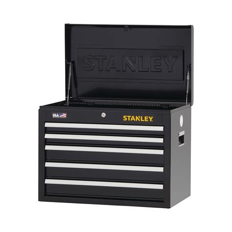 stanley black 2 drawer metal tool box 20.5|stanley 26 drawer tool chest.